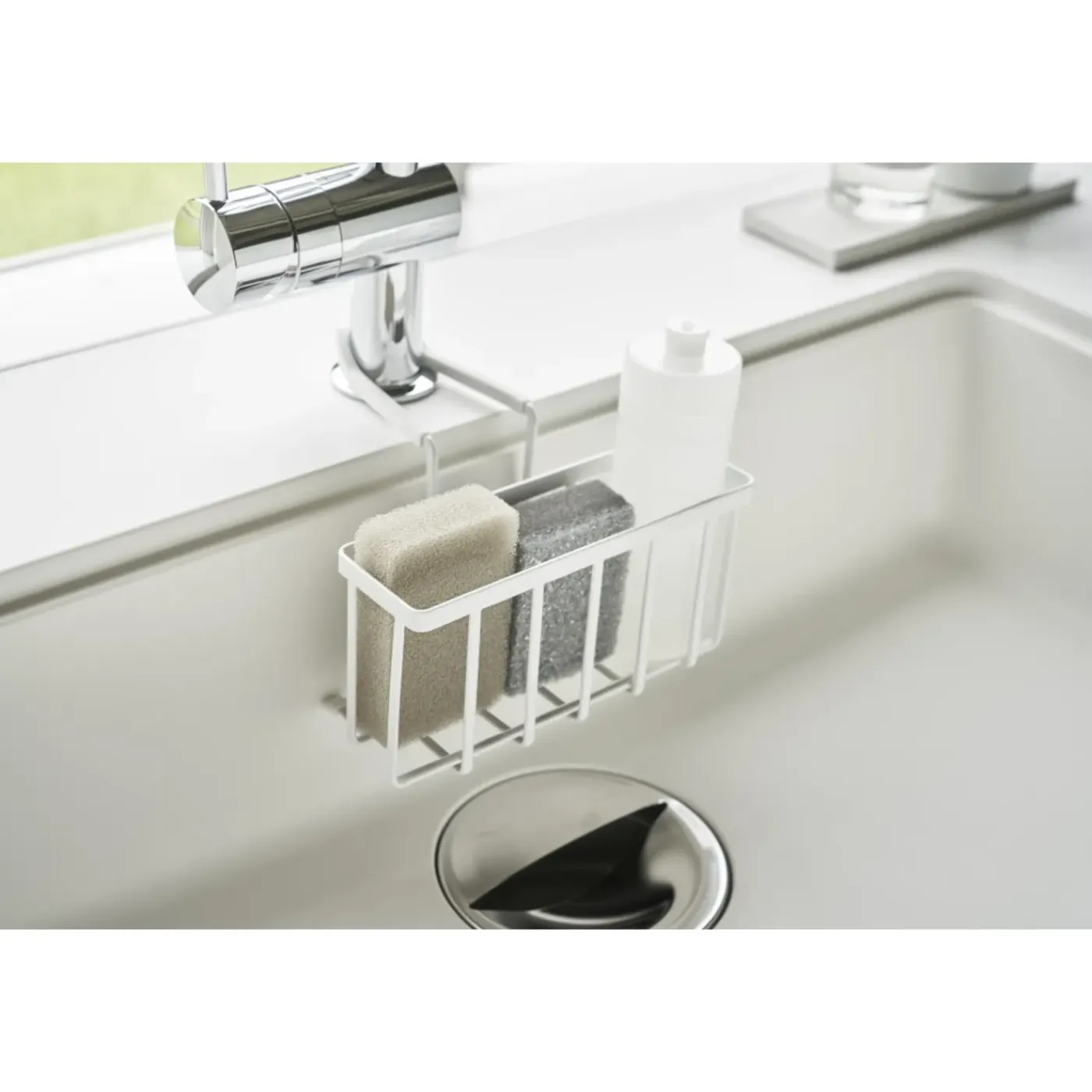Yamazaki Tower Gootsteenorganizer Hangend - Wit