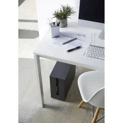 Yamazaki Tower Kabelbox Met Wielen - Zwart