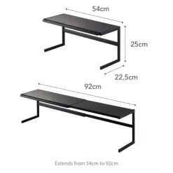 Yamazaki Tower Keukenrek Uitschuifbaar - Zwart