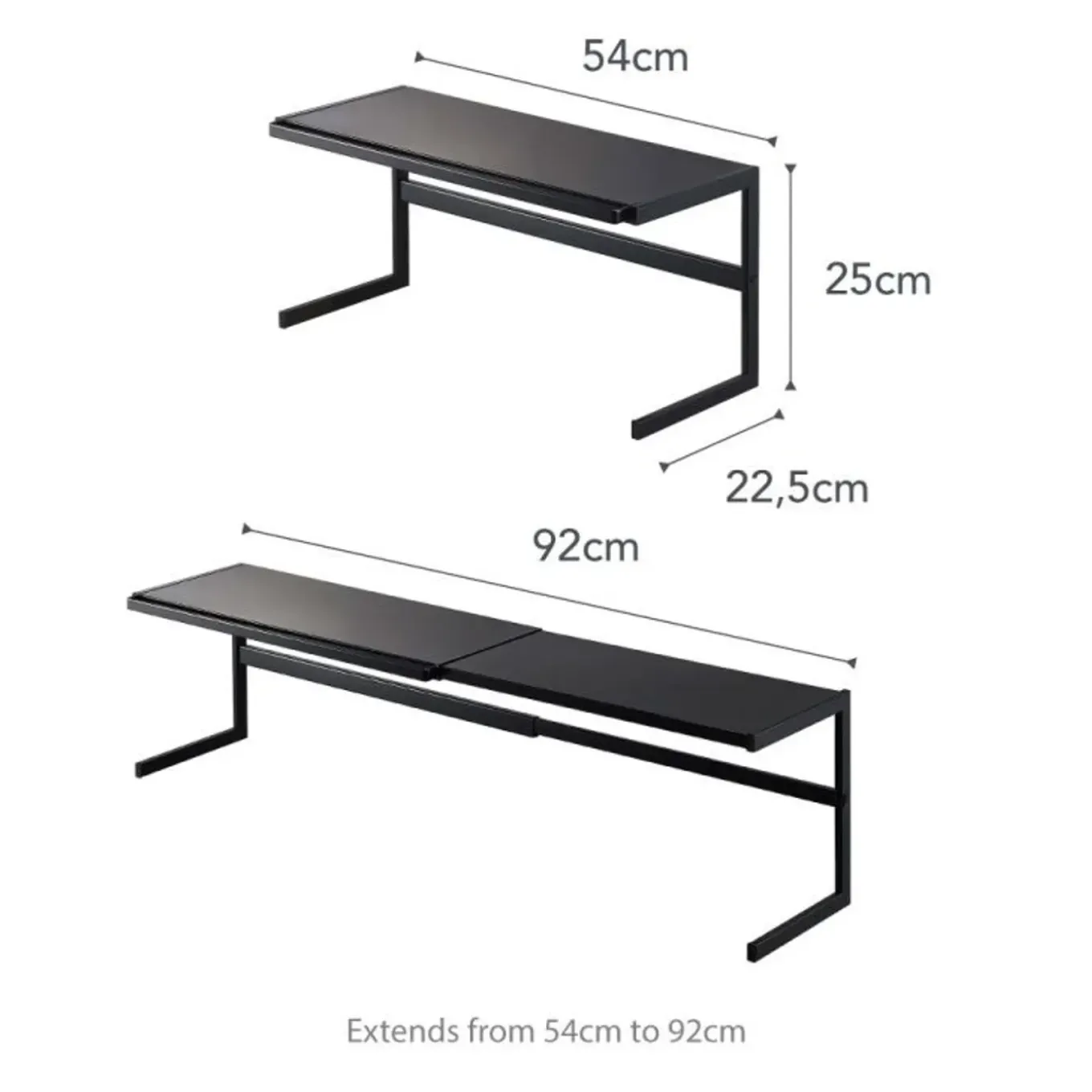 Yamazaki Tower Keukenrek Uitschuifbaar - Zwart