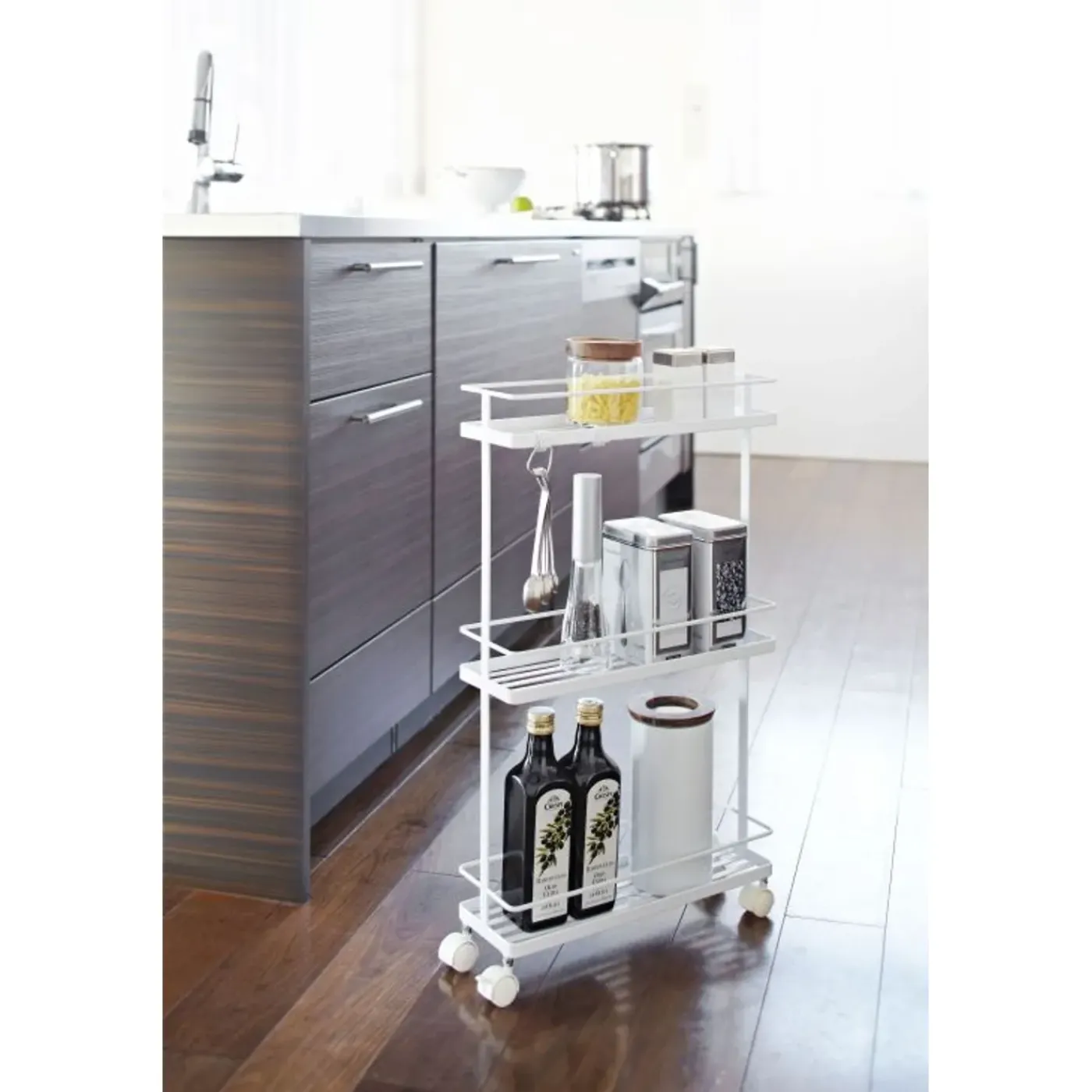 Yamazaki Tower Keukentrolley 3-laags - Wit