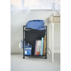 Yamazaki Tower Opbergtrolley 2-laags - Zwart