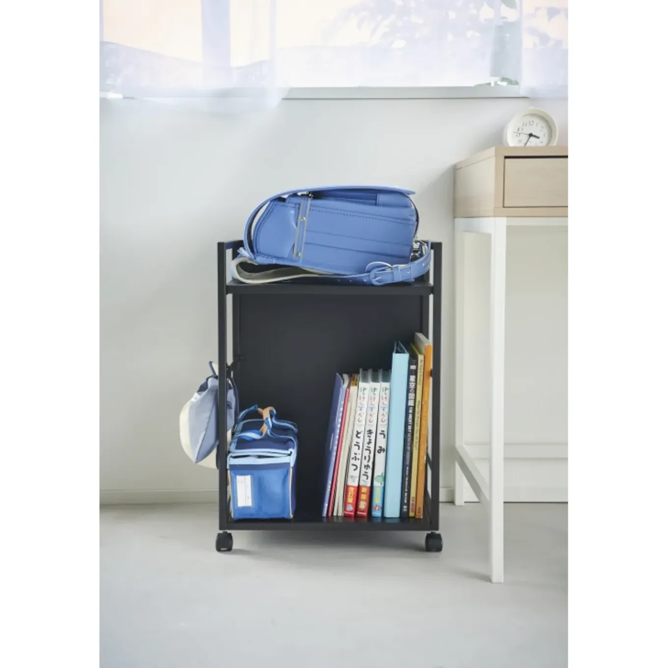 Yamazaki Tower Opbergtrolley 2-laags - Zwart