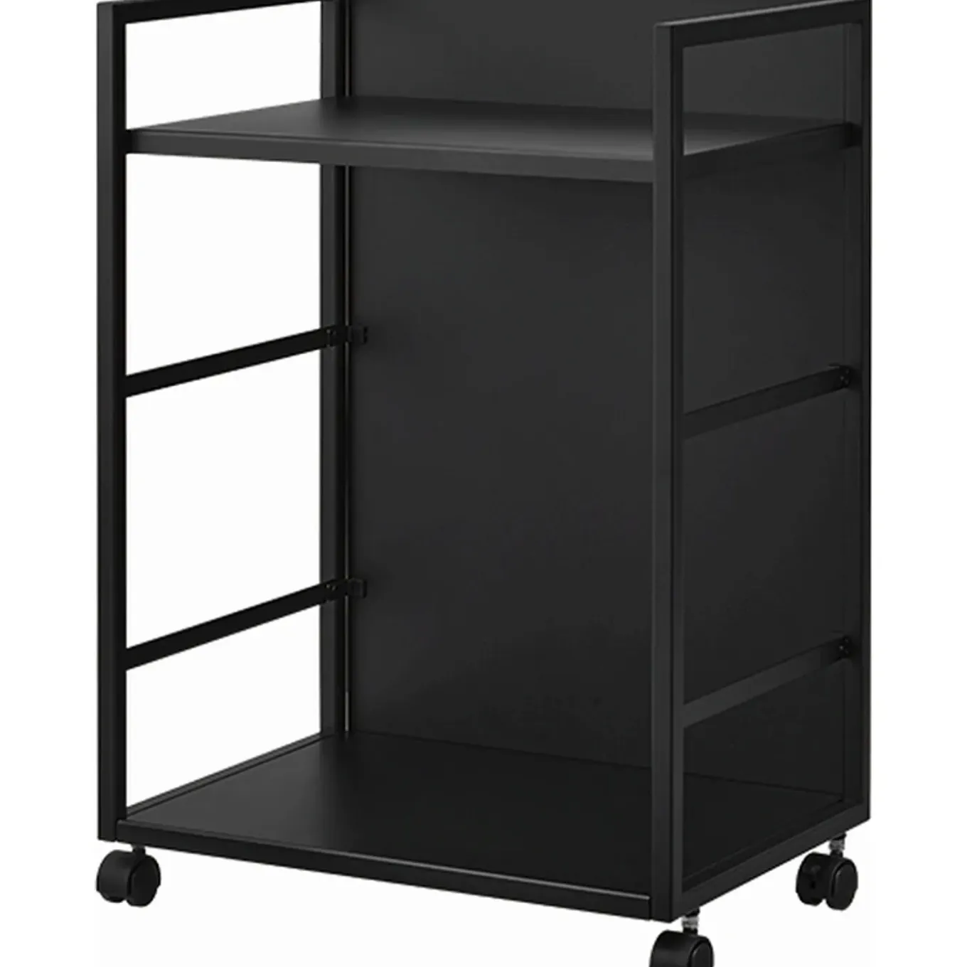 Yamazaki Tower Opbergtrolley 2-laags - Zwart