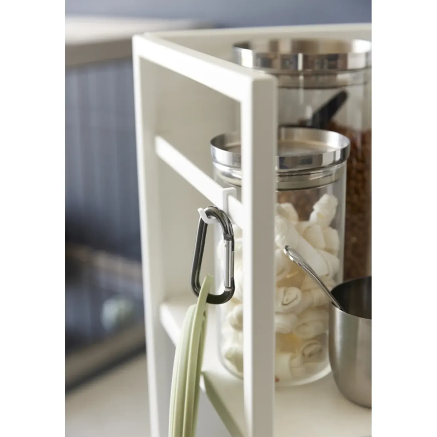 Yamazaki Tower Opbergtrolley 2-laags - Wit
