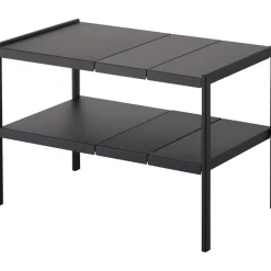 Yamazaki Tower Organizer Uitschuifbaar 2-laags - Zwart