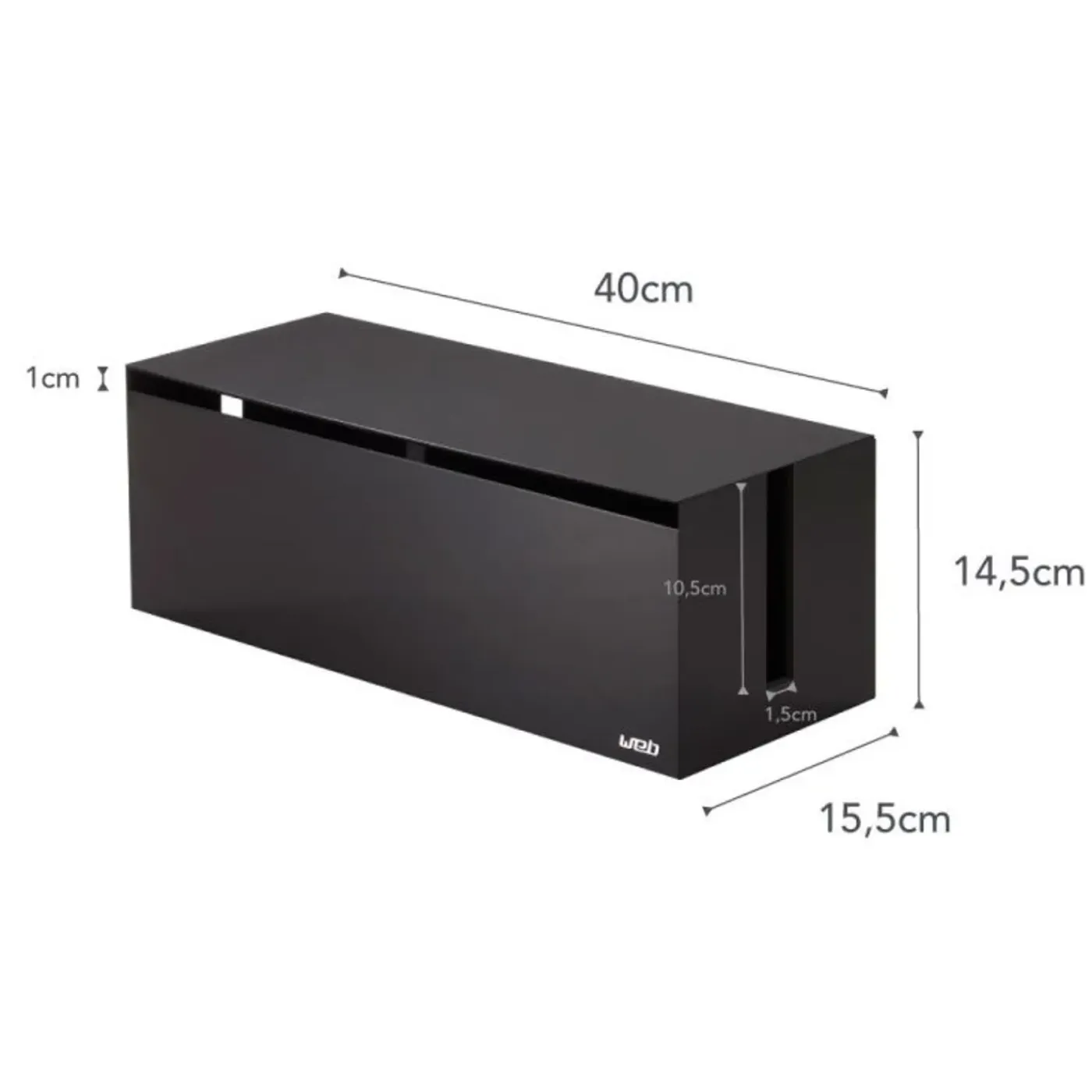 Yamazaki Web Kabelbox - Bruin/zwart