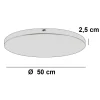 Ylumen Plafondplaat Diam. 50cm Zonder Gaten Wit