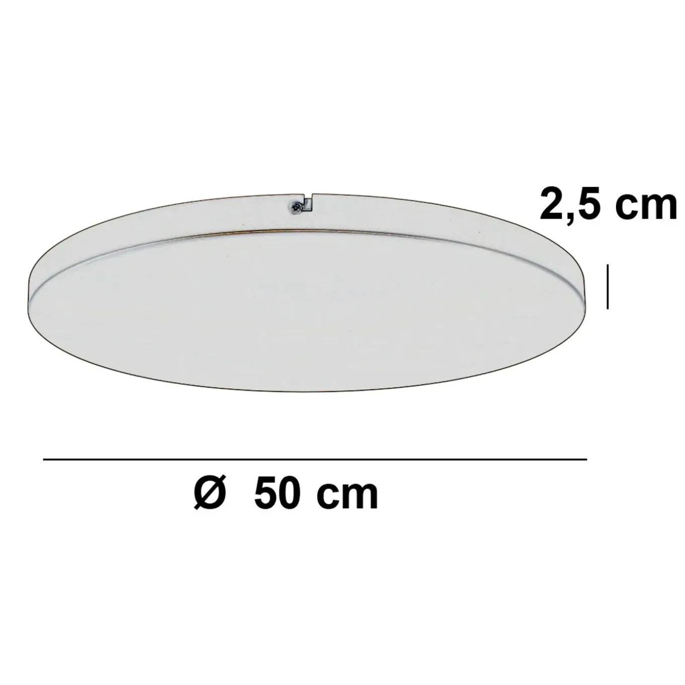 Ylumen Plafondplaat Diam. 50cm Zonder Gaten Beige