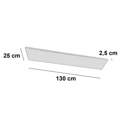 Ylumen Plafondplaat 130 X 25cm Zonder Gaten Beige