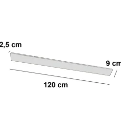 Ylumen Plafondplaat 120 X 9cm Zonder Gaten Beige