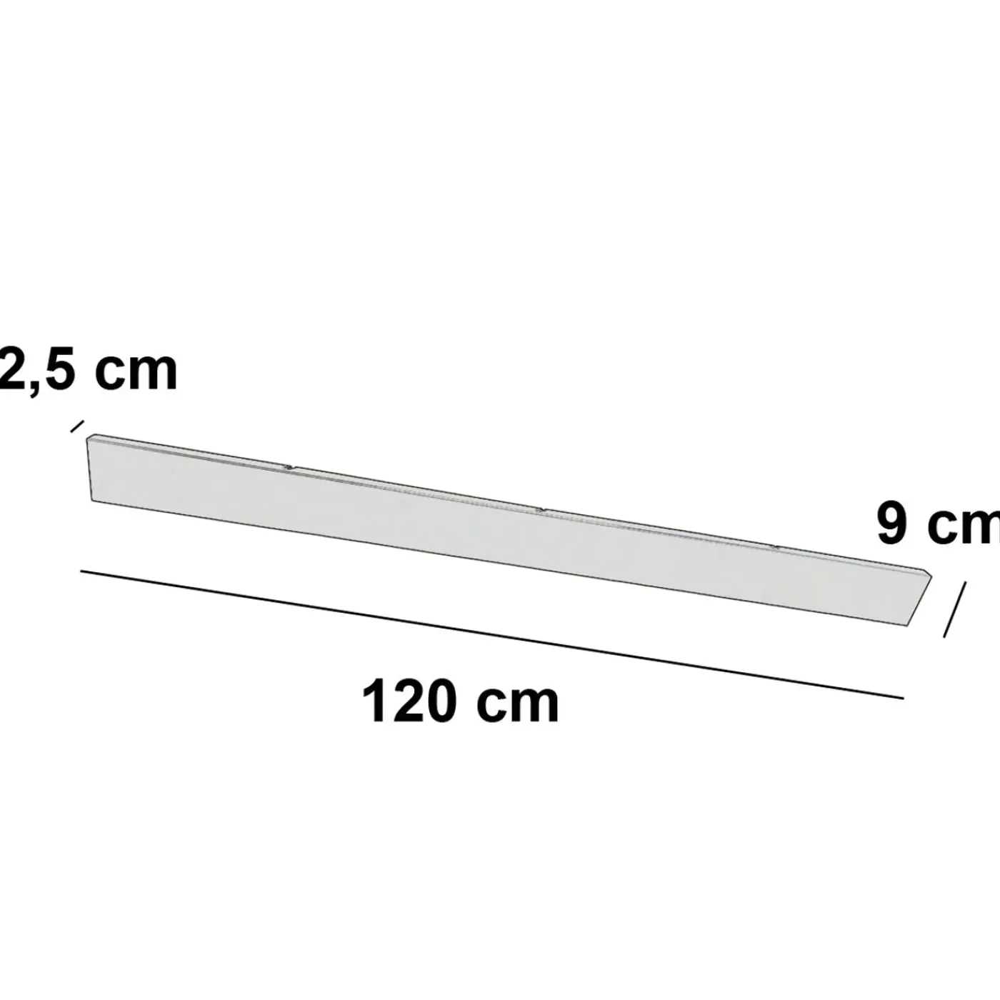 Ylumen Plafondplaat 120 X 9cm Zonder Gaten Beige