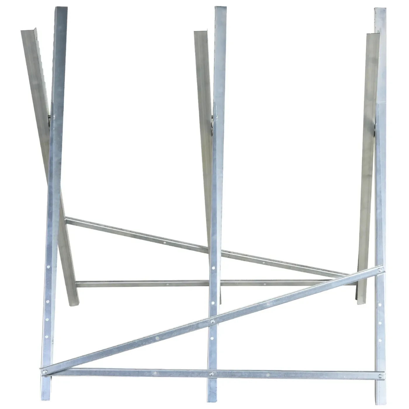 Overig Zaagbok Inklapbaar Voor Brandhout Metaal 83x83x79 Cm - Zilver