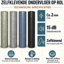 Zelfklevende Ondervloer Voor Dryback Plak Pvc 60 M²