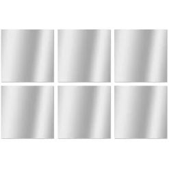 Overig Zelfklevende spiegels 6 stuks vierkant 10x10cm