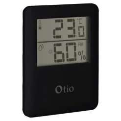 Zenitech Magnetische Hygrometerthermometer - Zwart