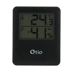 Zenitech Magnetische Hygrometerthermometer - Zwart