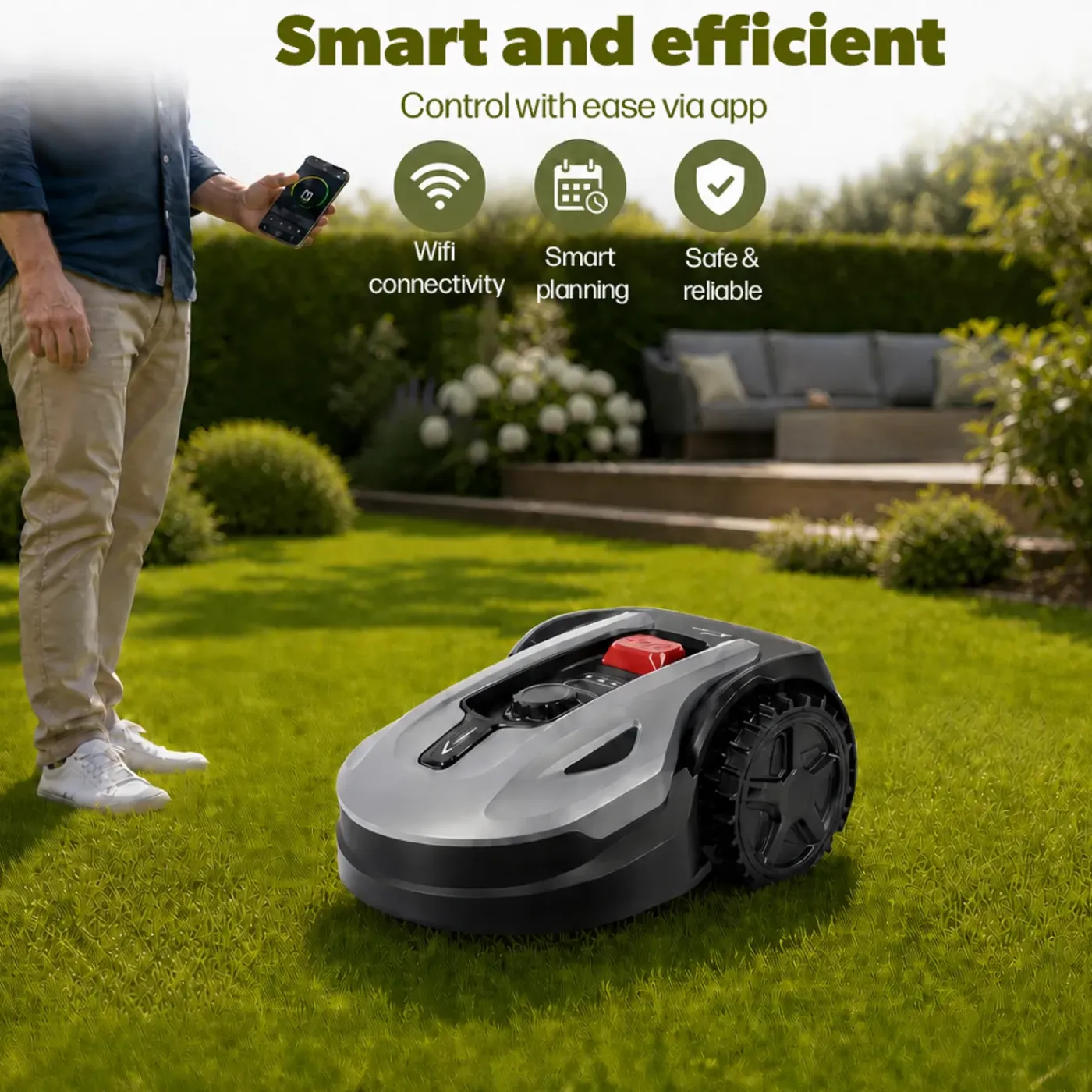 Zoef Robot Robotgrasmaaier Katrien tot 500m2 Met App