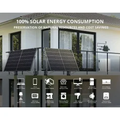 Könner & Söhnen Zonne-energiesysteem Voor Balkons, Batterij KS 2240BSB Lifepo₄ 2240wh Wi-fi