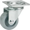 Zwenkwiel voor Meubels - voor Niet-Kwetsbare Vloeren - Kunststof - met Plaat - diam. 30mm